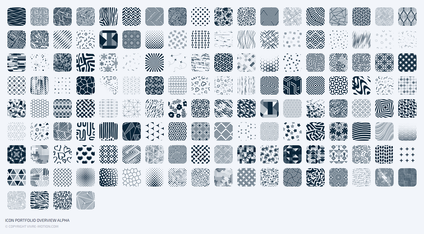 PATTERN - RGB PNG Shortcut Icons | STREAM DECK ICONS | LOUPEDECK | TOUCH-PORTAL | RAZER | VIVRE-MOTION