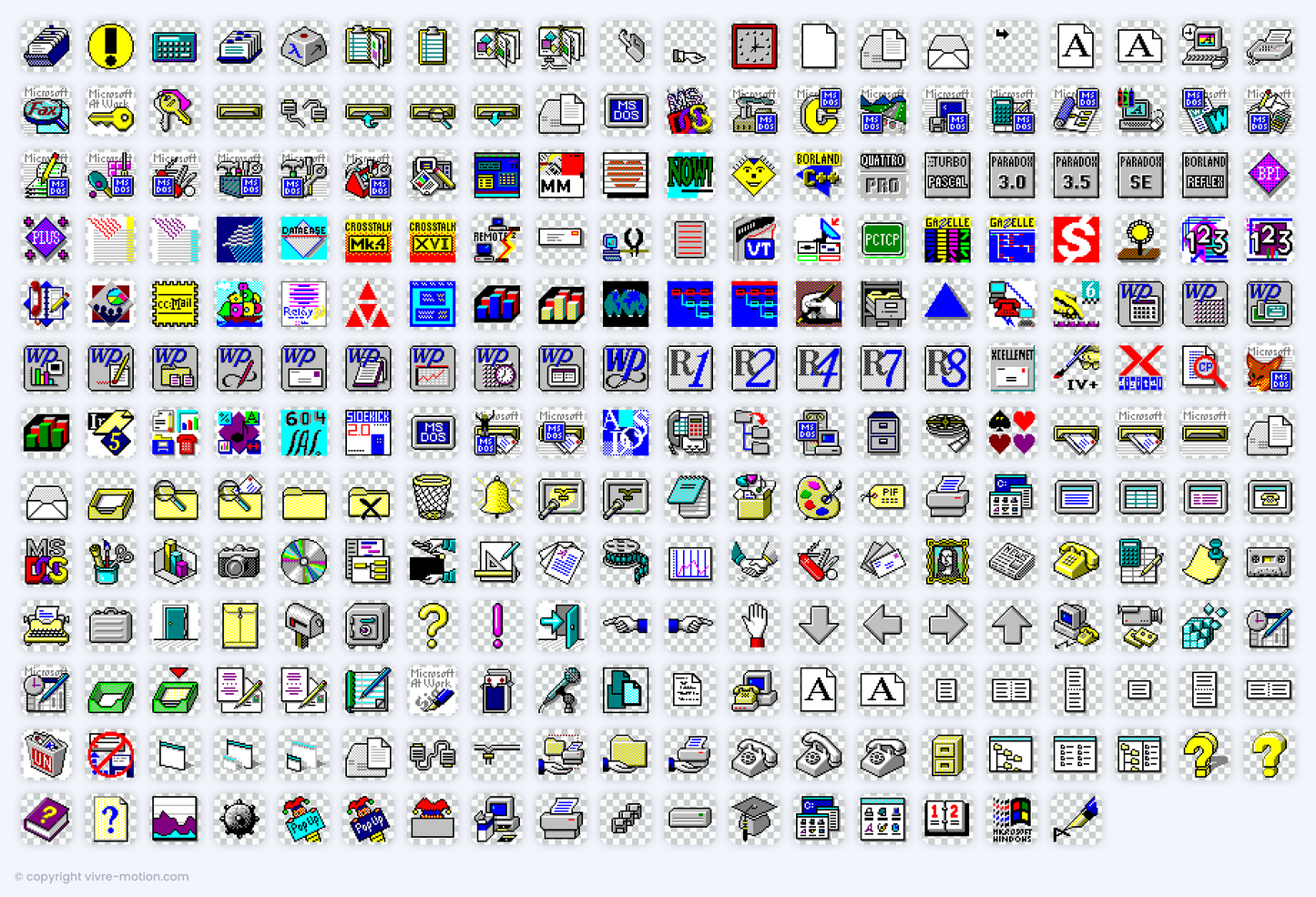 WINDOWS 3.11 - FREE RGB PNG Shortcut Icons | STREAM DECK ICONS | LOUPEDECK | TOUCH-PORTAL | RAZER | VIVRE-MOTION