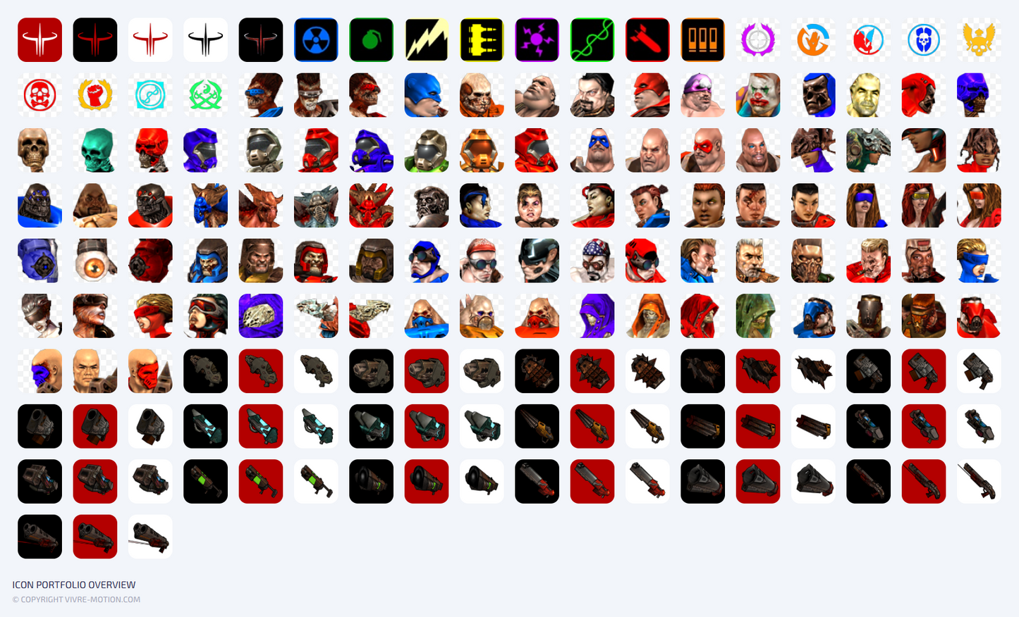 QUAKE 3 ARENA ICONS | STREAM DECK ICONS | VIVRE-MOTION