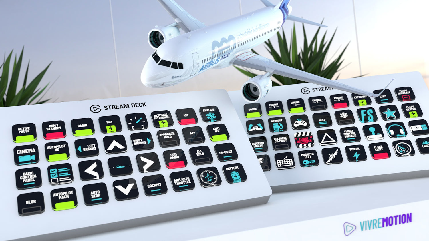 MICROSOFT FLIGHT SIMULATOR STREAM DECK ICON PACK | VIVRE-MOTION