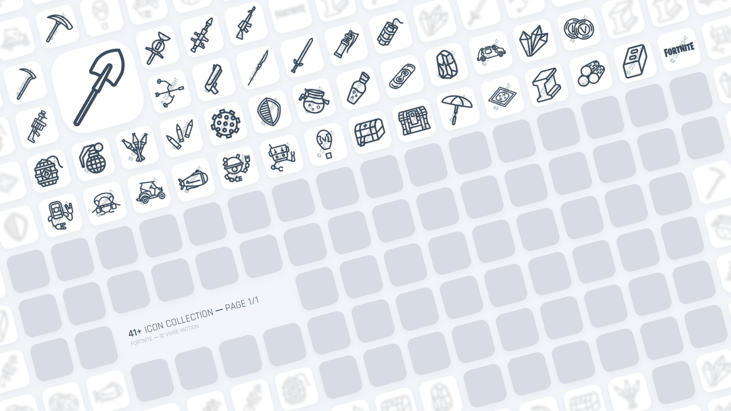 FORTNITE ─ RGB HOTKEY STREAM DECK ICONS ─ VIVRE-MOTION