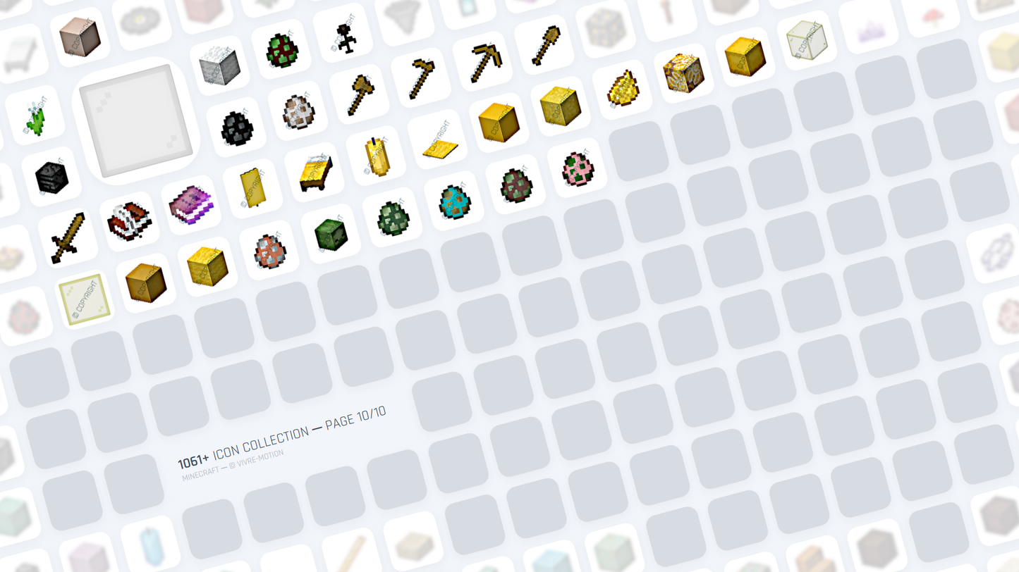 MINECRAFT ─ RGB HOTKEY STREAM DECK ICONS ─ VIVRE-MOTION