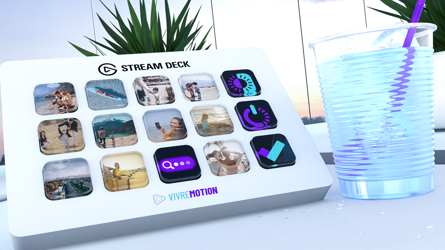 MOMENTS SLIDESHOW STREAM DECK ICONS| PLUGIN ACTION | VIVRE-MOTION