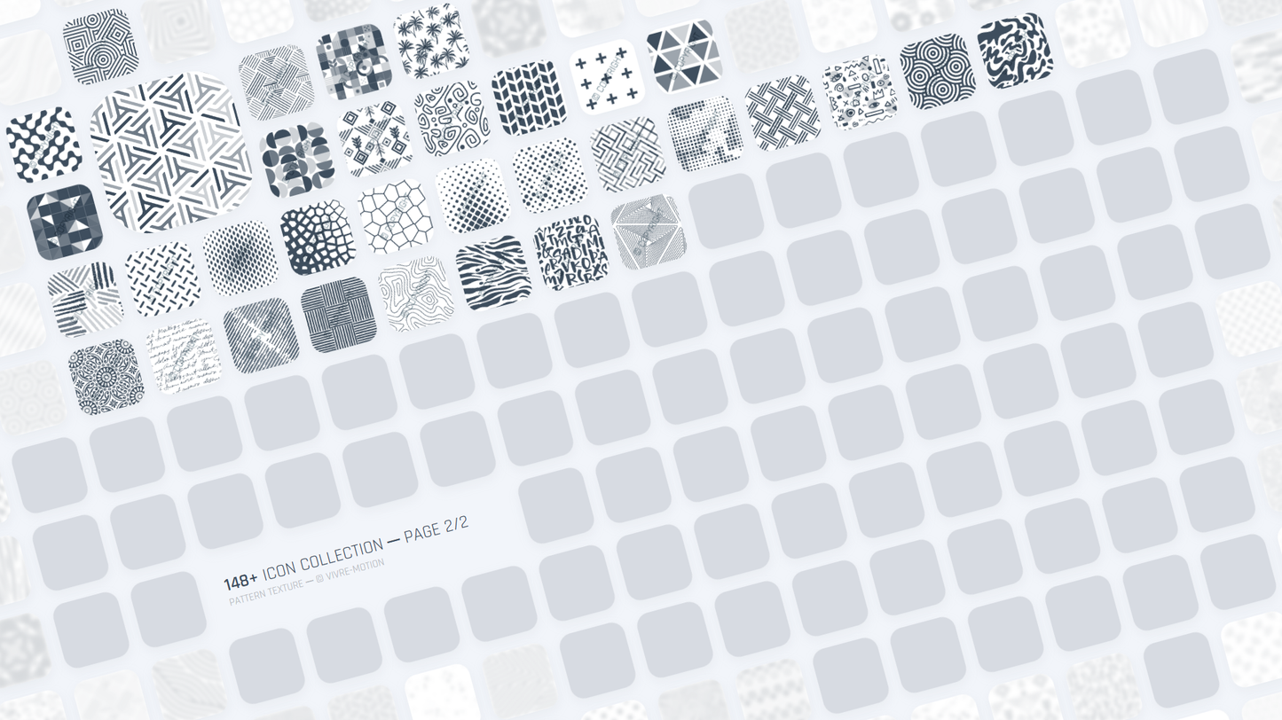 PATTERN TEXTURE ─ RGB HOTKEY STREAM DECK ICONS ─ VIVRE-MOTION