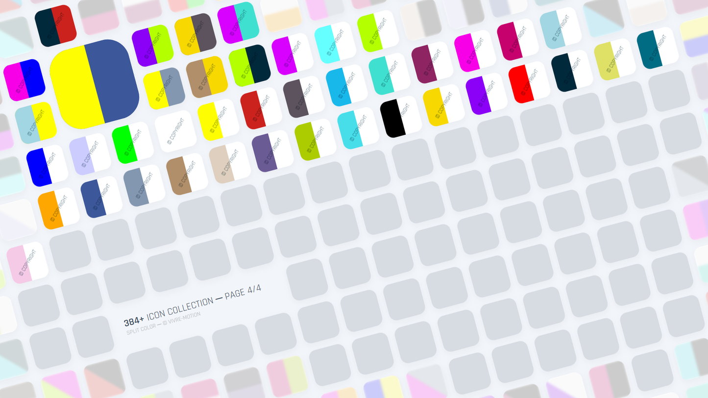 SPLIT COLOR ─ RGB HOTKEY STREAM DECK ICONS ─ VIVRE-MOTION