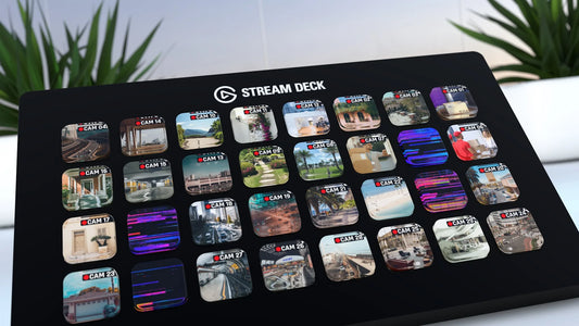 What is the advantage of the Stream Deck in connection with the IP Camera App? VIVRE-MOTION