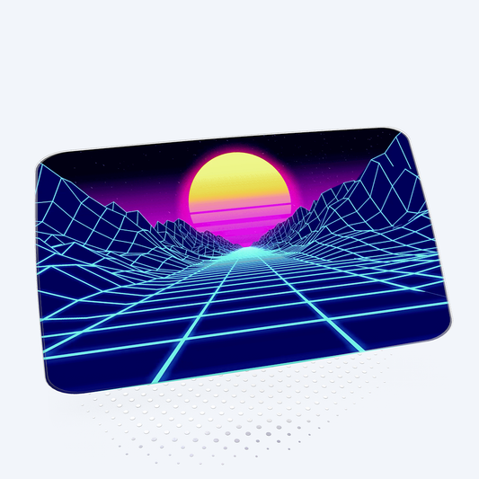 SYNTHWAVE SUNSET SCREENSAVER COVER | VIVRE-MOTION