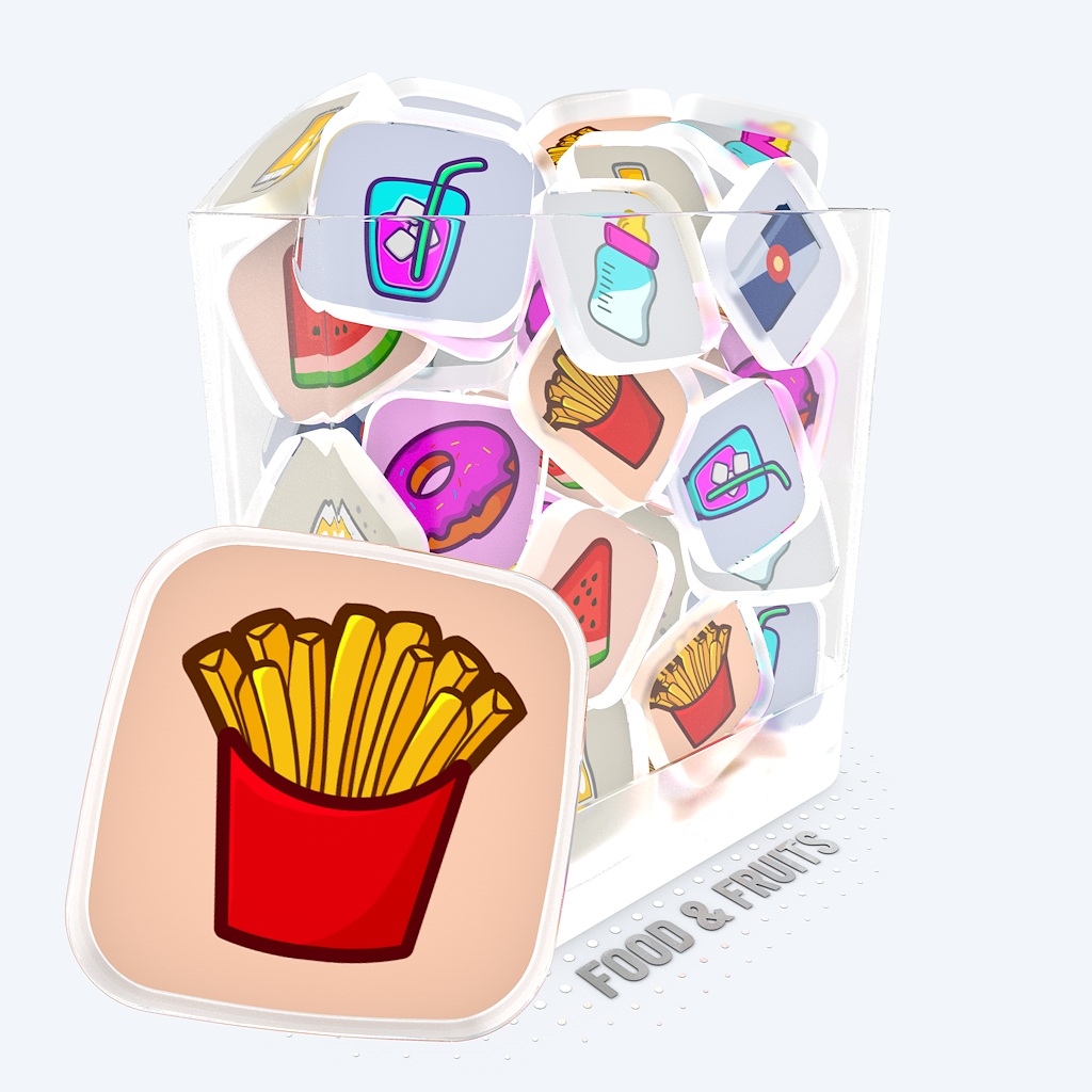 FOOD FRUITS COVER | STREAM DECK ICONS | VIVRE-MOTION