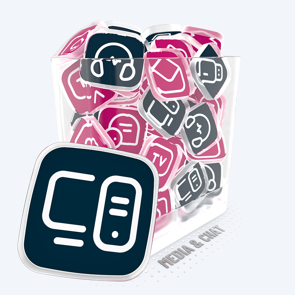 CHERRY MEDIA & COMMUNICATION COVER ─ RGB HOTKEY STREAM DECK ICONS ─ VIVRE-MOTION
