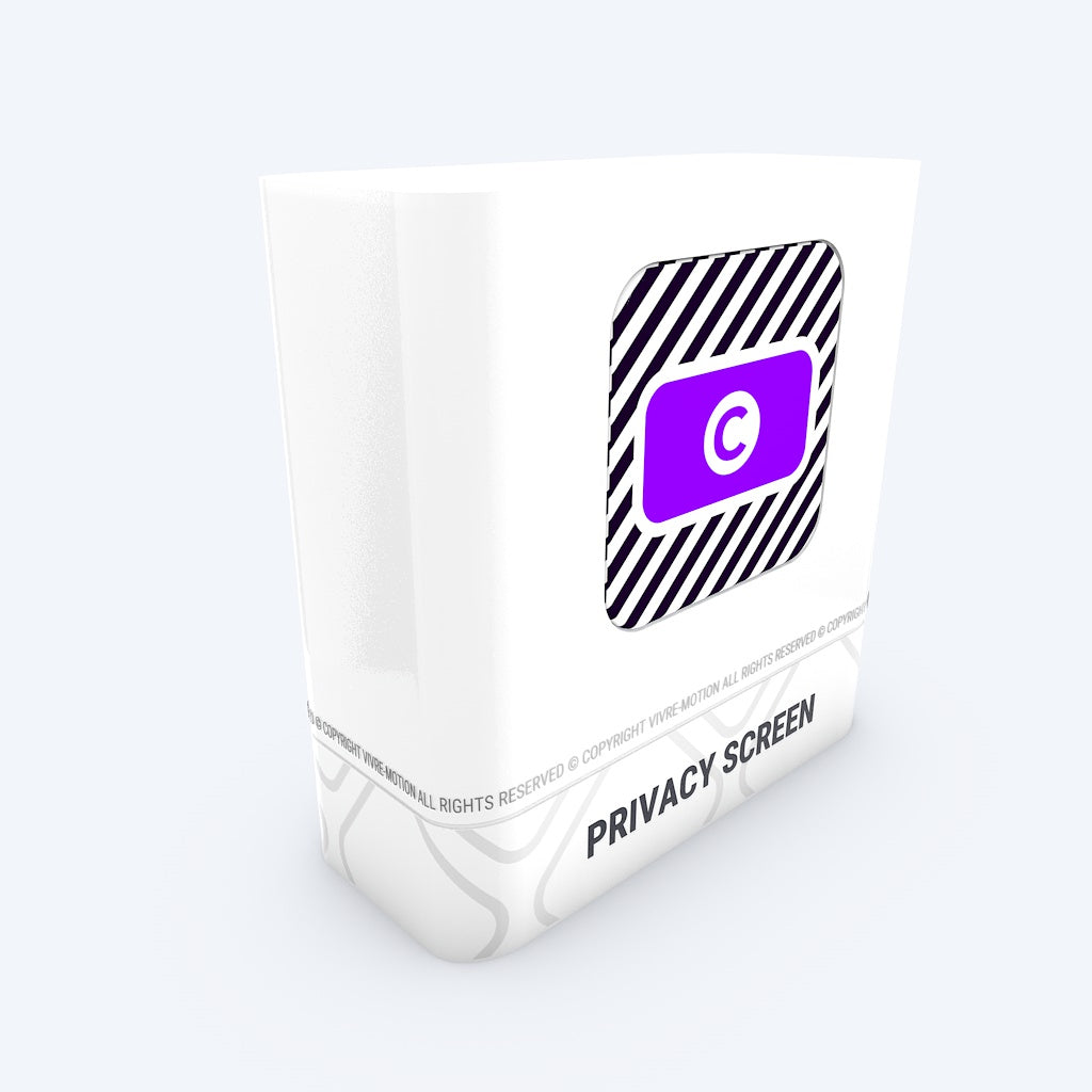 Privacy Glass Confidential Overlay Box | VIVRE-MOTION