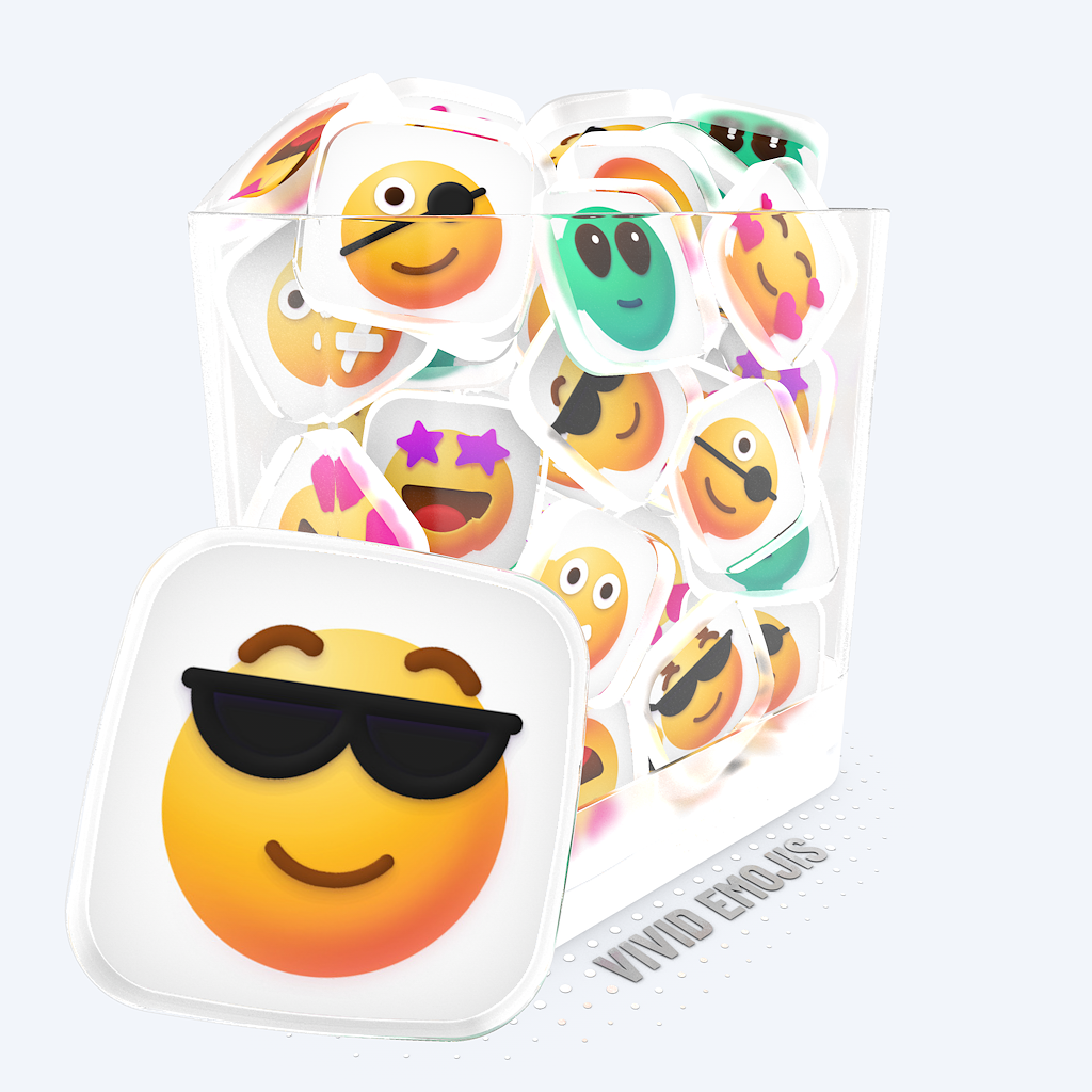 VIVID EMOJIS COVER | STREAM DECK ICONS | VIVRE-MOTION