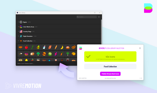 BEVERLY STREAM DECK ICON LIBRARY INJECTION WORKFLOW | VIVRE-MOTION