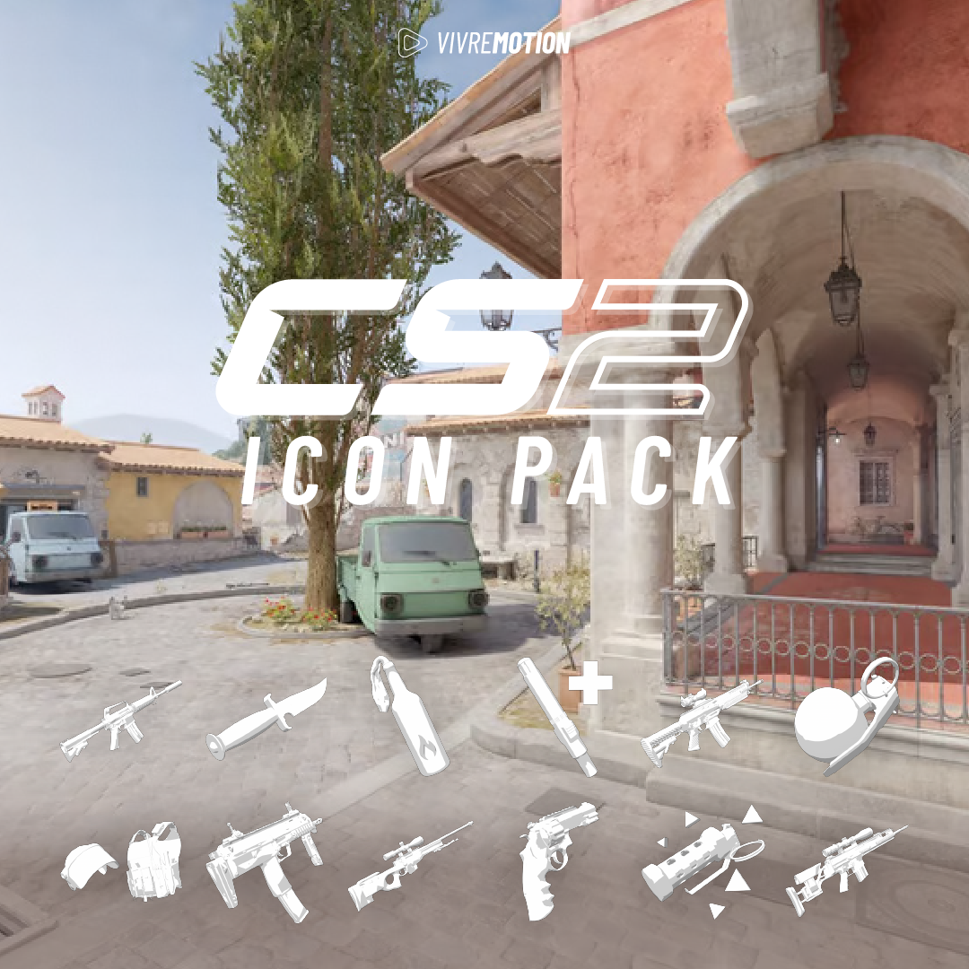 CS2 Counter Strike 2 Weapon Pack - RGB PNG Shortcut Icons | STREAM DECK | LOUPEDECK | TOUCH-PORTAL | RAZER | VIVRE-MOTION