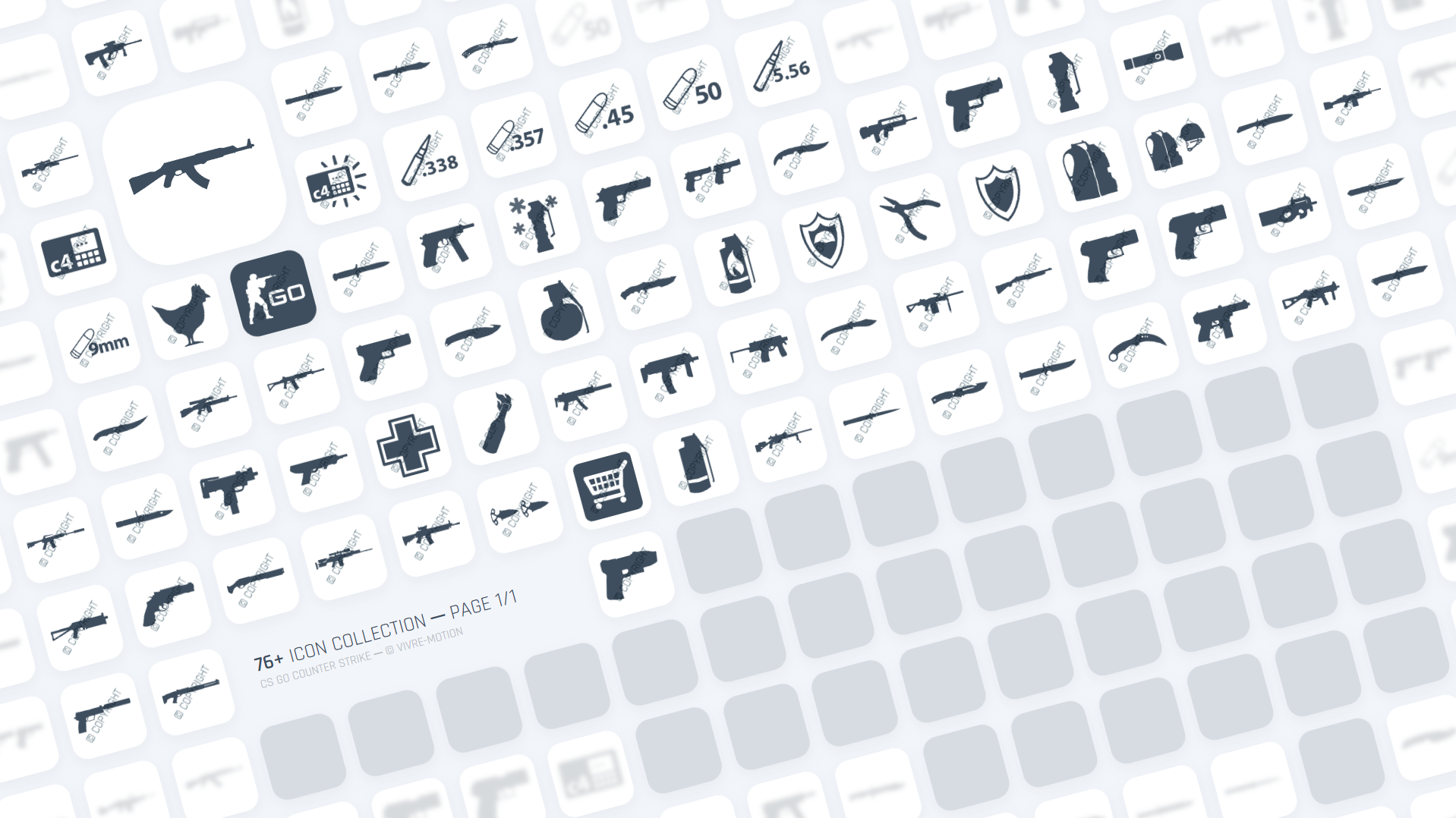 CS:GO COUNTER STRIKE - STREAM DECK ICONS | VIVRE-MOTION