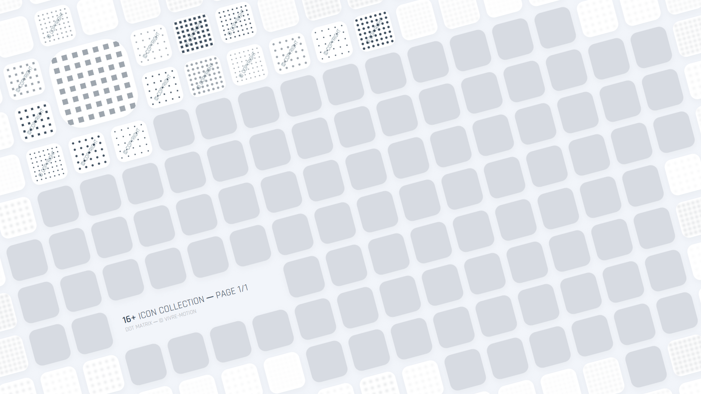 DOT MATRIX ─ RGB HOTKEY STREAM DECK ICONS ─ VIVRE-MOTION