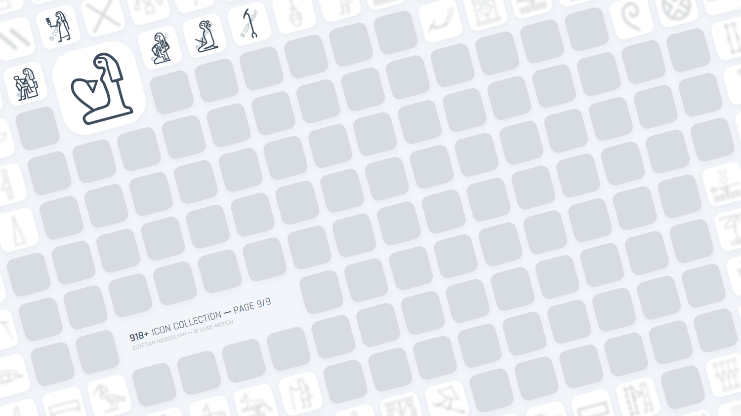 EGYPTIAN HIEROGLYPH ─ RGB HOTKEY STREAM DECK ICONS ─ VIVRE-MOTION