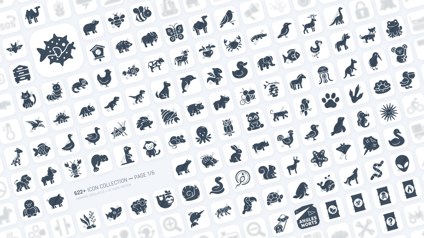 FARMING SIMULATOR ─ RGB HOTKEY STREAM DECK ICONS ─ VIVRE-MOTION