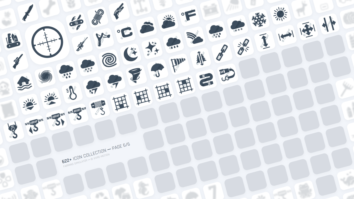 FARMING SIMULATOR ─ RGB HOTKEY STREAM DECK ICONS ─ VIVRE-MOTION