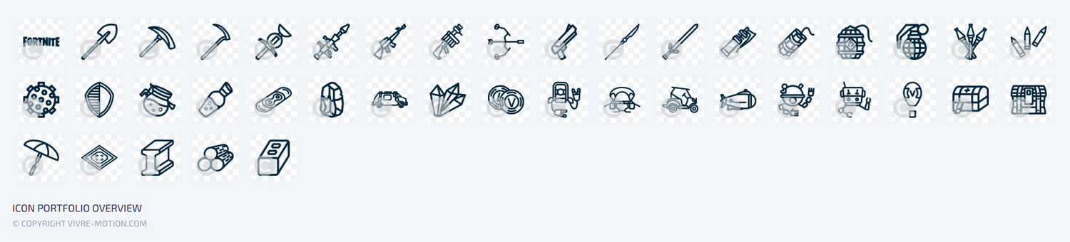 FORTNITE ICONS | STREAM DECK ICONS | VIVRE-MOTION