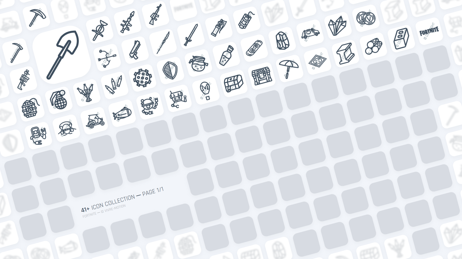 FORTNITE ─ RGB HOTKEY STREAM DECK ICONS ─ VIVRE-MOTION