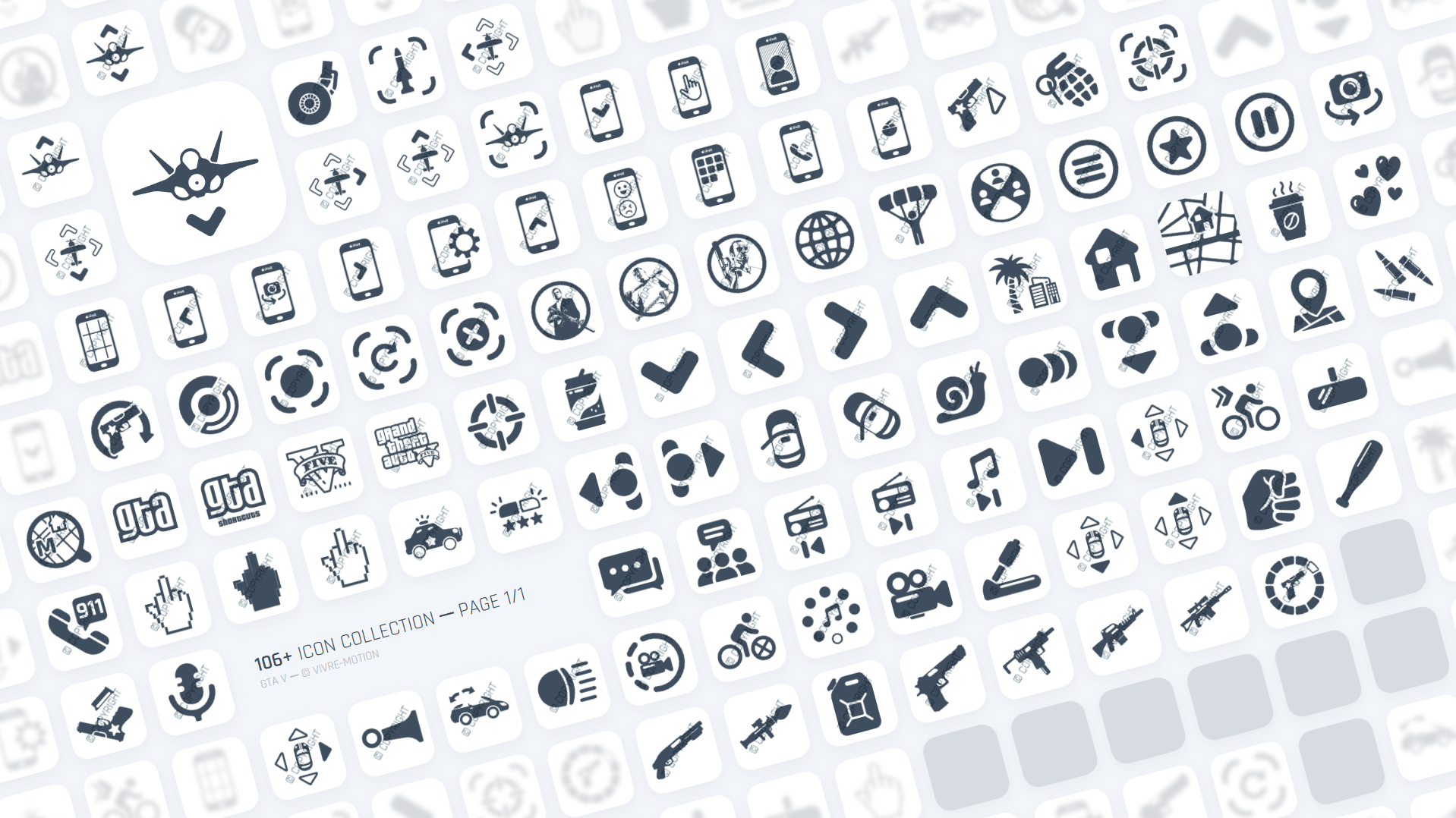 GRAND THEFT AUTO V (GTA) - STREAM DECK ICONS | VIVRE-MOTION