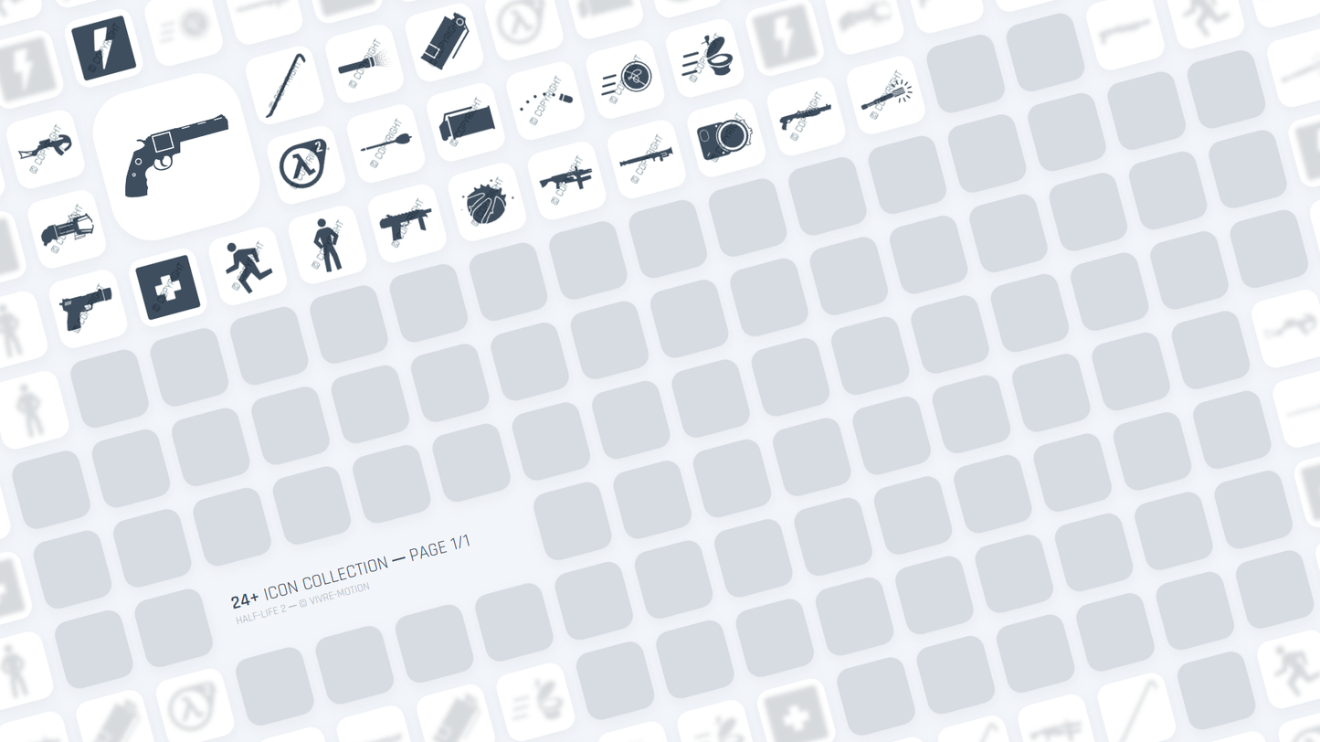 HALF-LIFE 2 ─ RGB HOTKEY STREAM DECK ICONS ─ VIVRE-MOTION