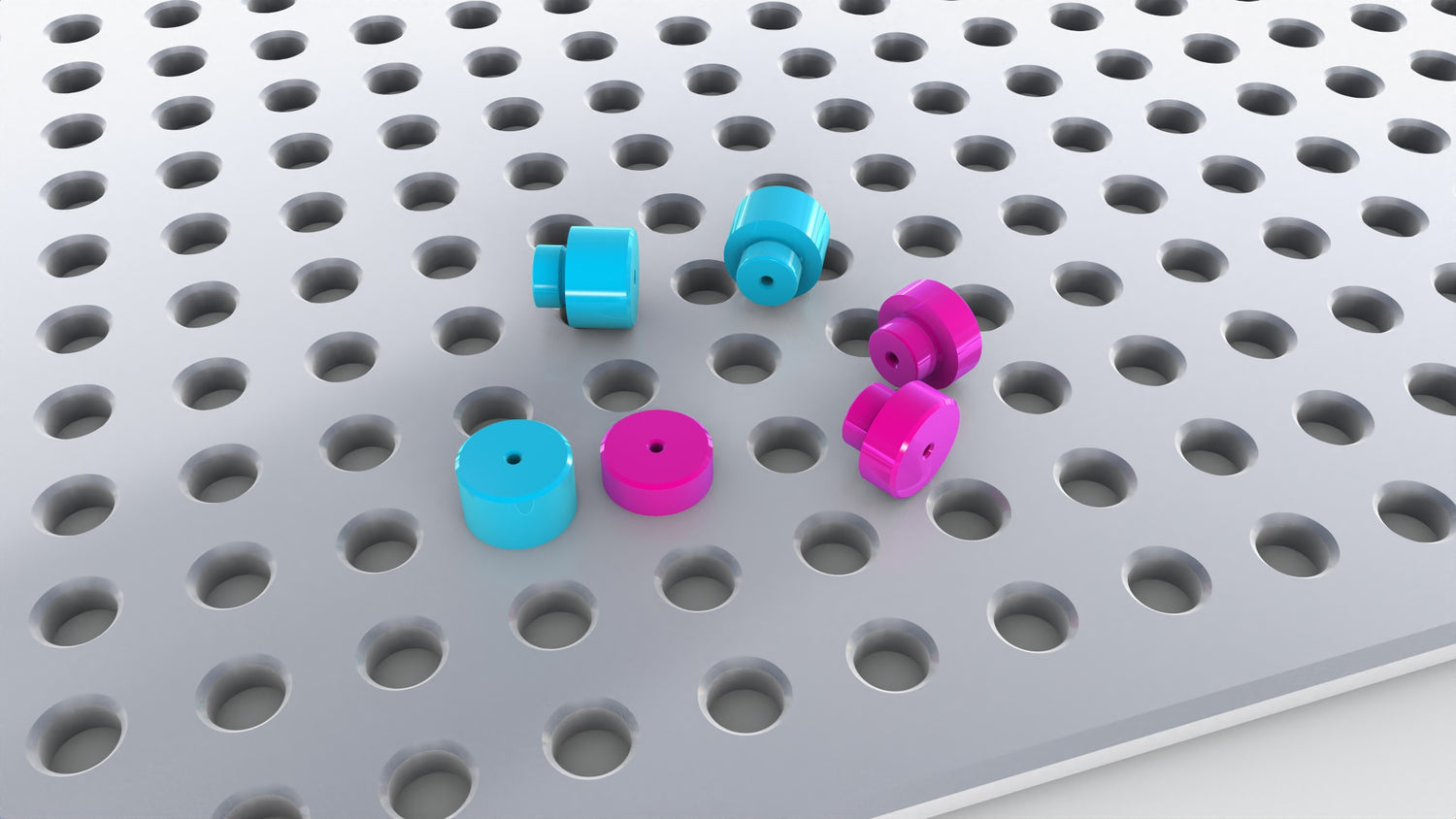 LASER + CNC MATRIX FIXTURE PLATE ─ Pin Variant