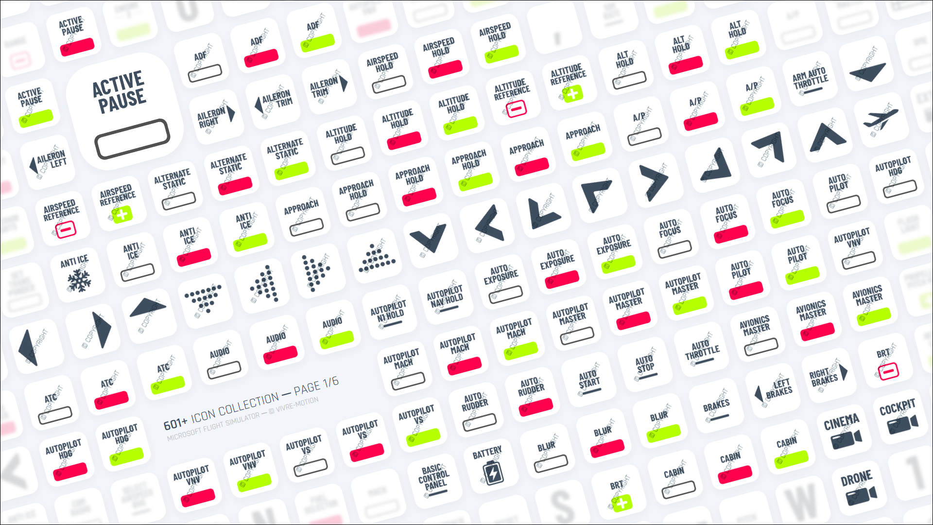 FLIGHT SIMULATOR - STREAM DECK ICONS | VIVRE-MOTION