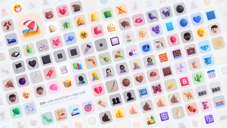 MICROSOFT FLUENT UI EMOJI 3D - STREAM DECK ICONS | VIVRE-MOTION