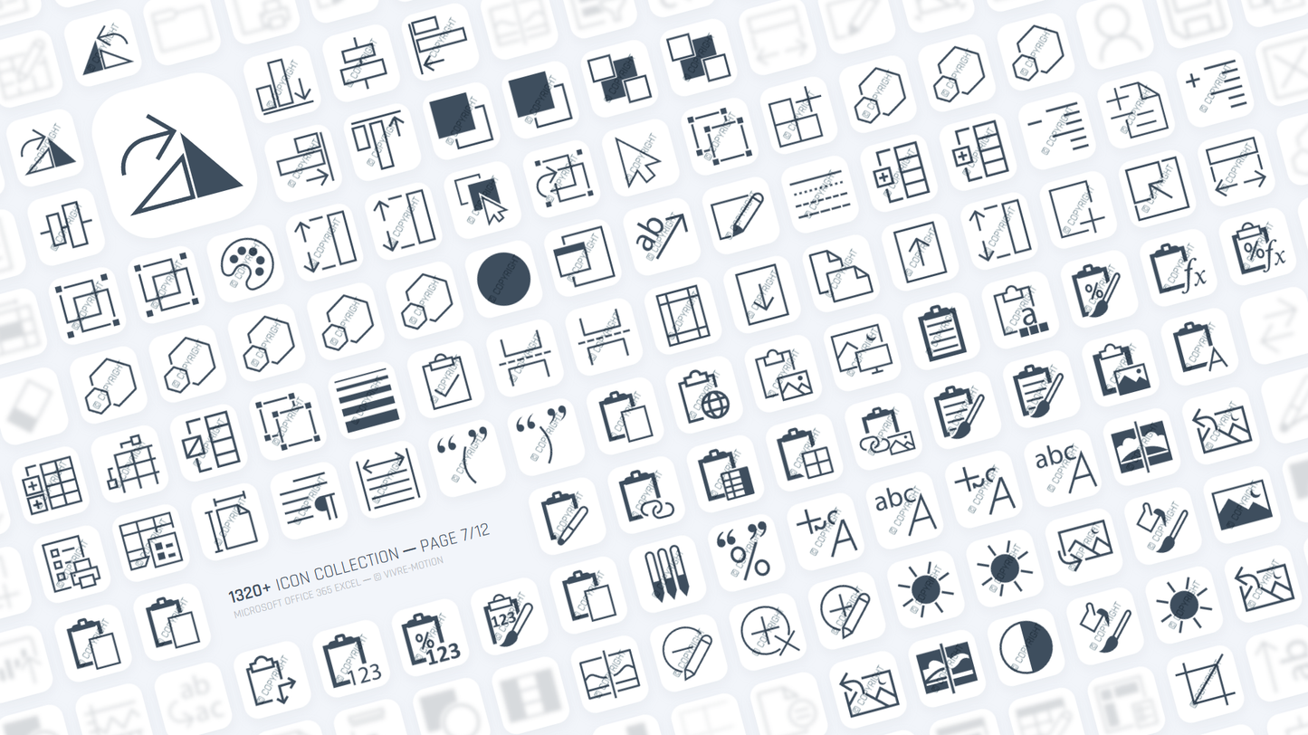 EXCEL 365 OFFICE ─ Stream Deck Icons ─ RGB Hotkeys