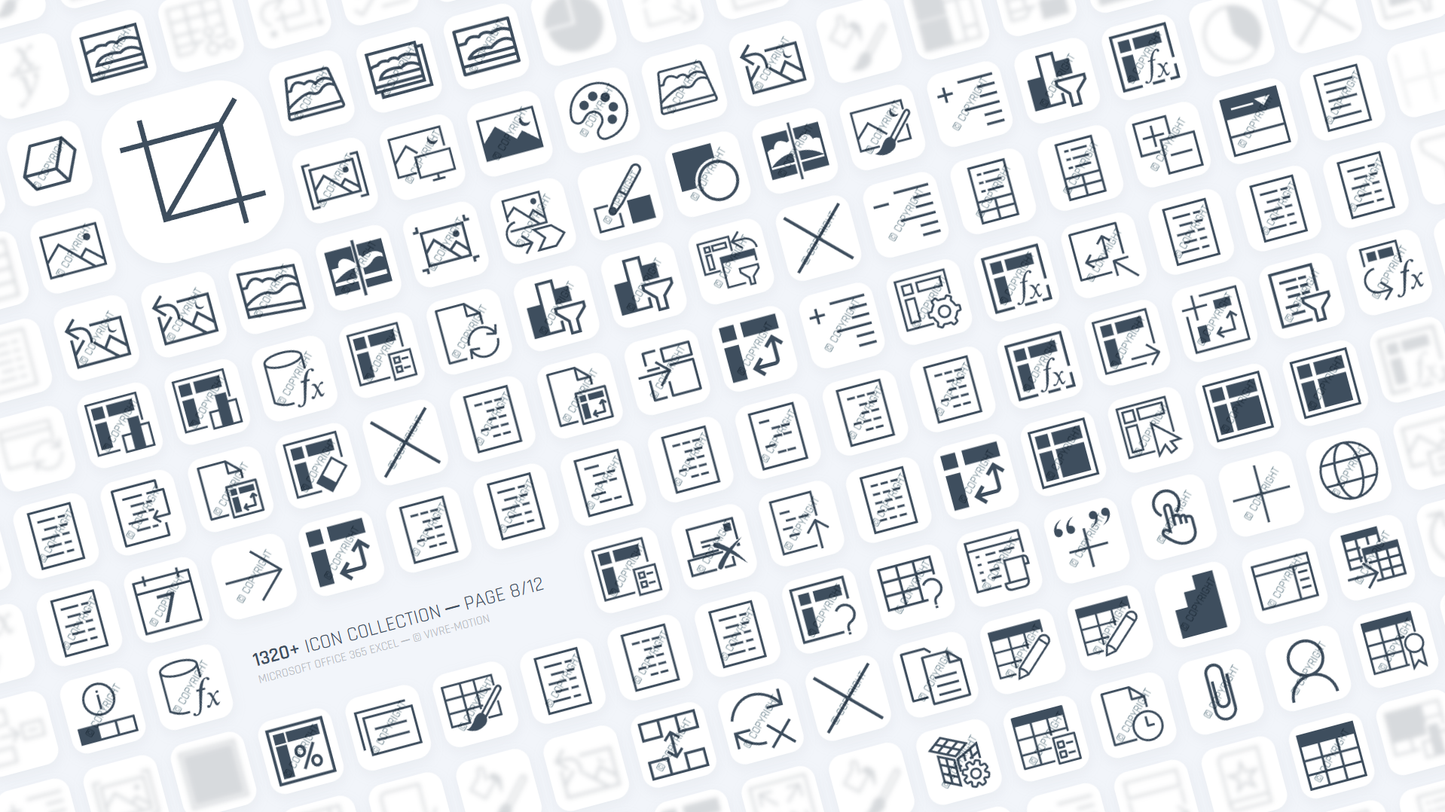 EXCEL 365 OFFICE ─ Stream Deck Icons ─ RGB Hotkeys