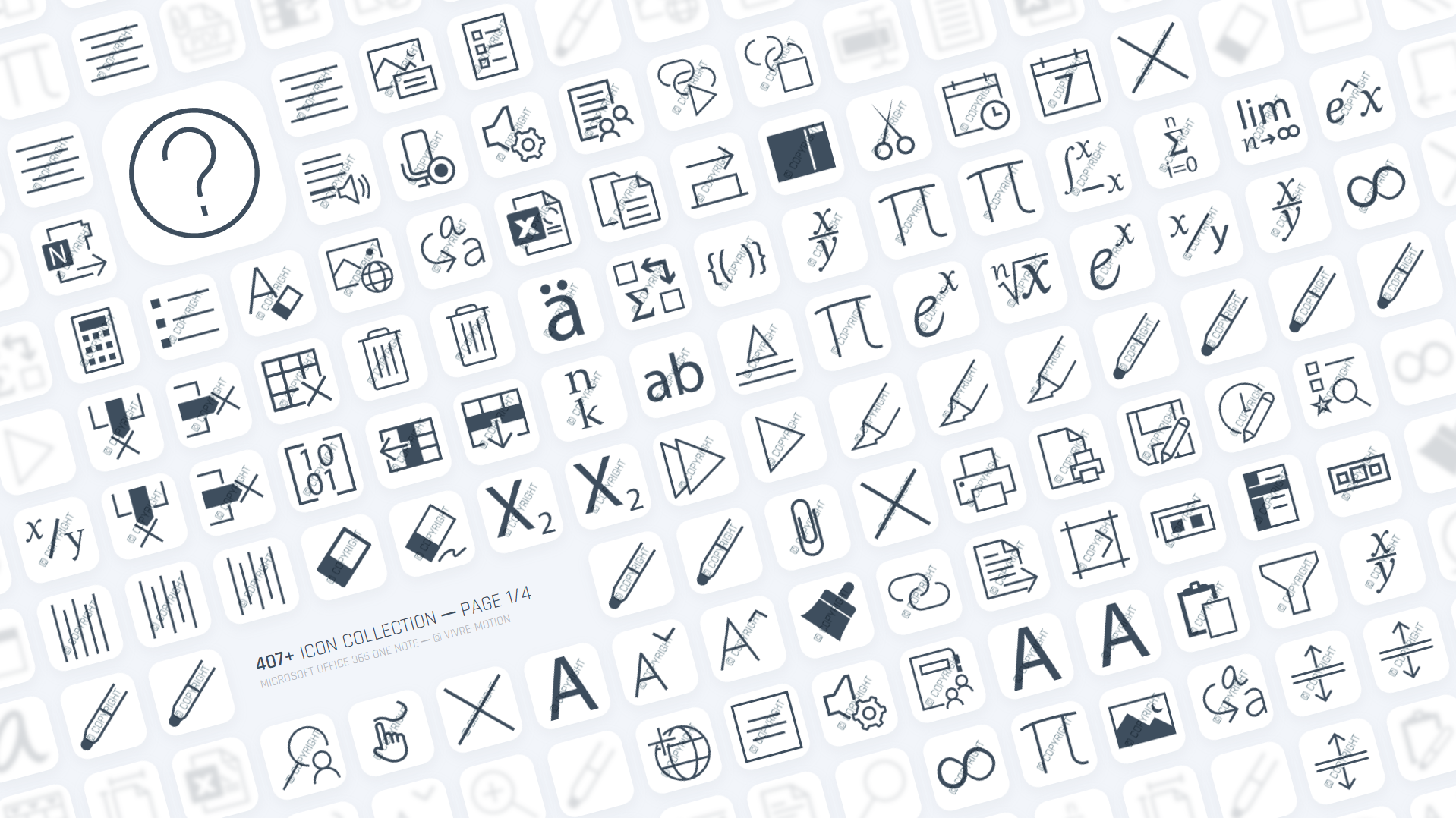 ONENOTE 365 OFFICE - STREAM DECK ICONS | VIVRE-MOTION