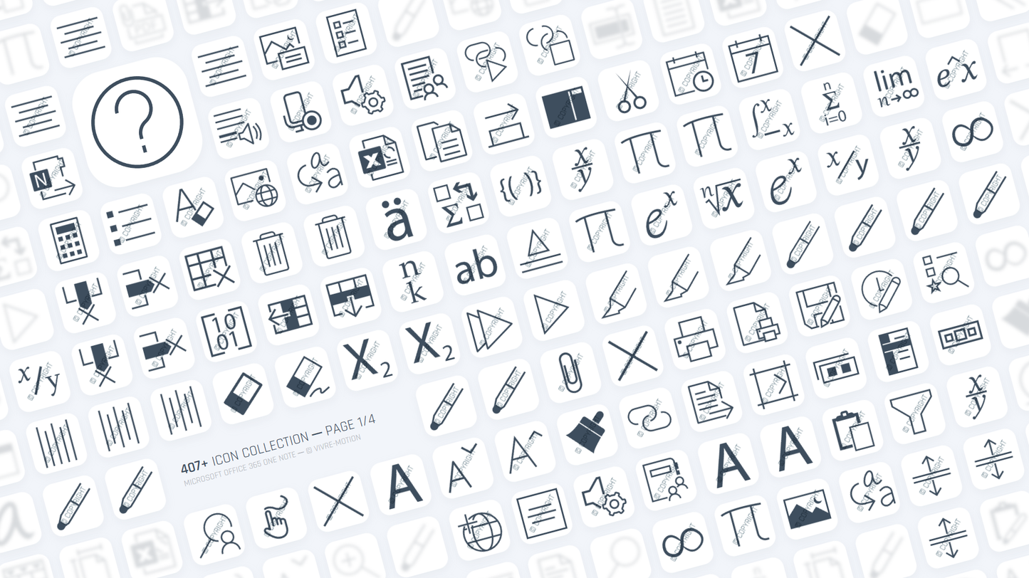 ONENOTE 365 OFFICE ─ Stream Deck Icons ─ RGB Hotkeys