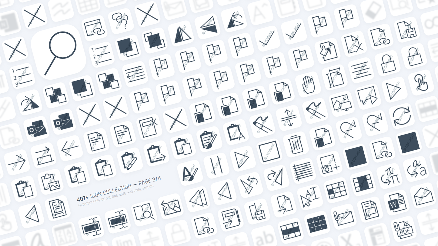 ONENOTE 365 OFFICE ─ Stream Deck Icons ─ RGB Hotkeys