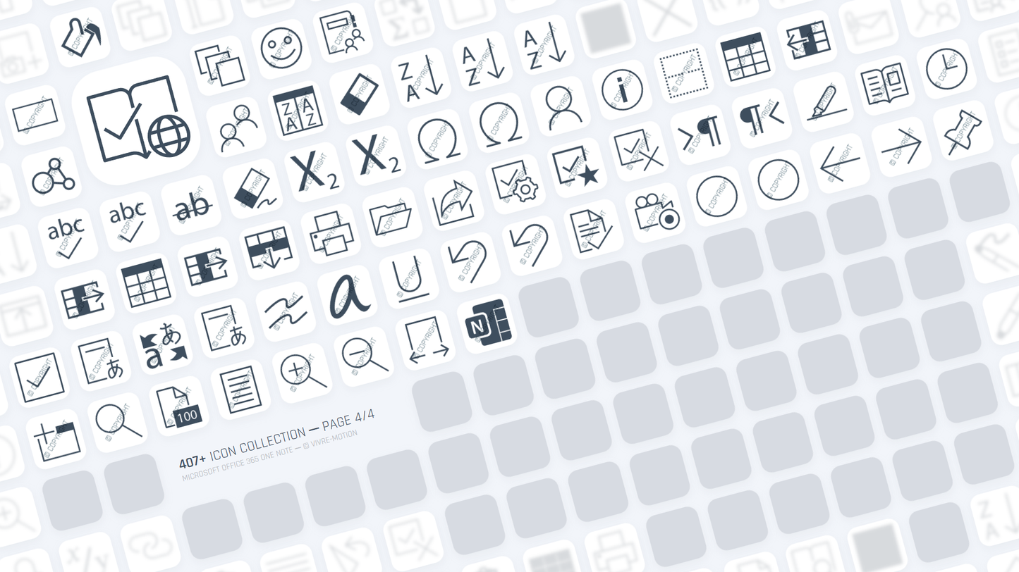 ONENOTE 365 OFFICE ─ Stream Deck Icons ─ RGB Hotkeys