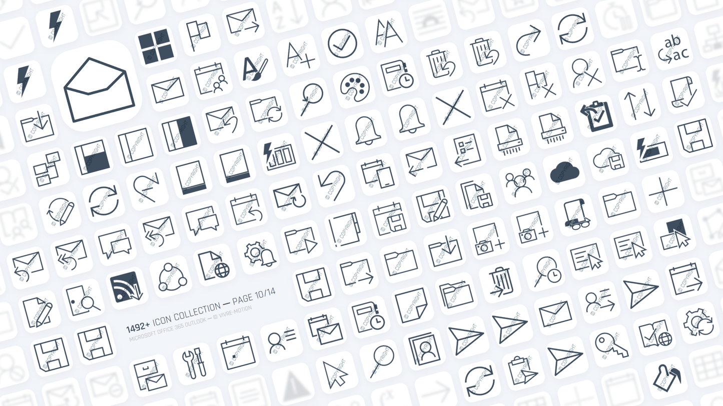 OUTLOOK 365 OFFICE ─ Stream Deck Icons ─ RGB Hotkeys