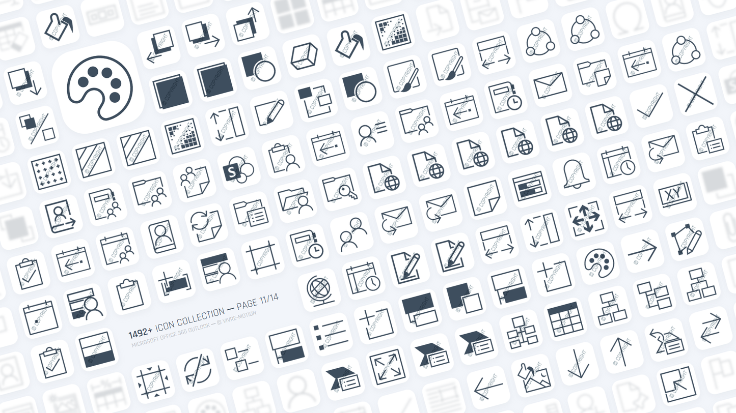 OUTLOOK 365 OFFICE ─ Stream Deck Icons ─ RGB Hotkeys