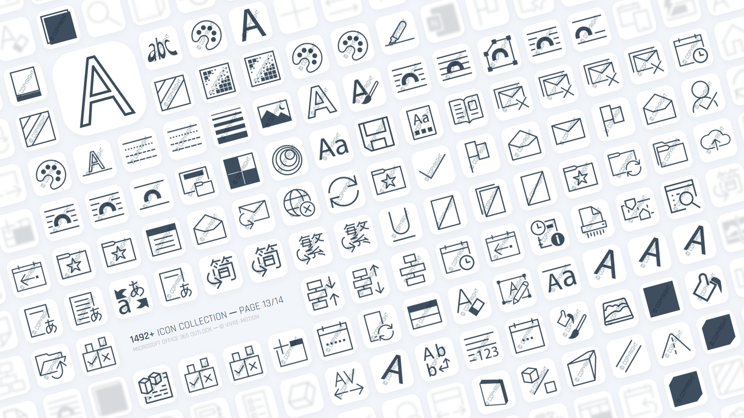 OUTLOOK 365 OFFICE ─ Stream Deck Icons ─ RGB Hotkeys