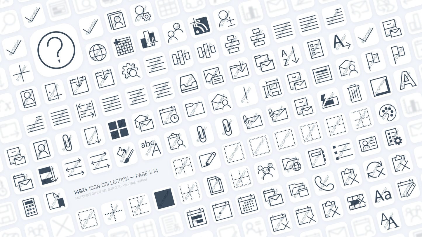 OUTLOOK 365 OFFICE ─ Stream Deck Icons ─ RGB Hotkeys