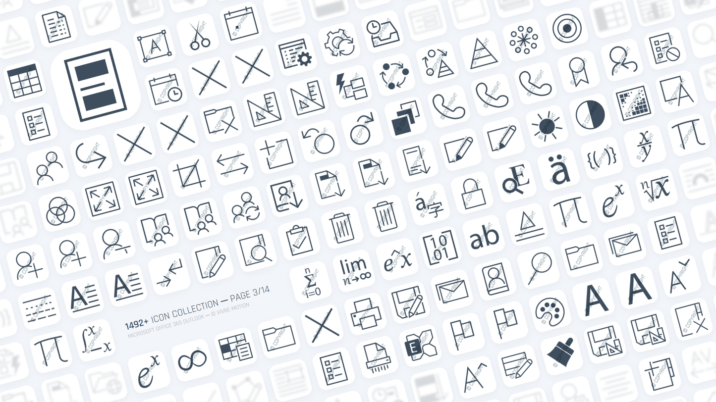 OUTLOOK 365 OFFICE ─ Stream Deck Icons ─ RGB Hotkeys