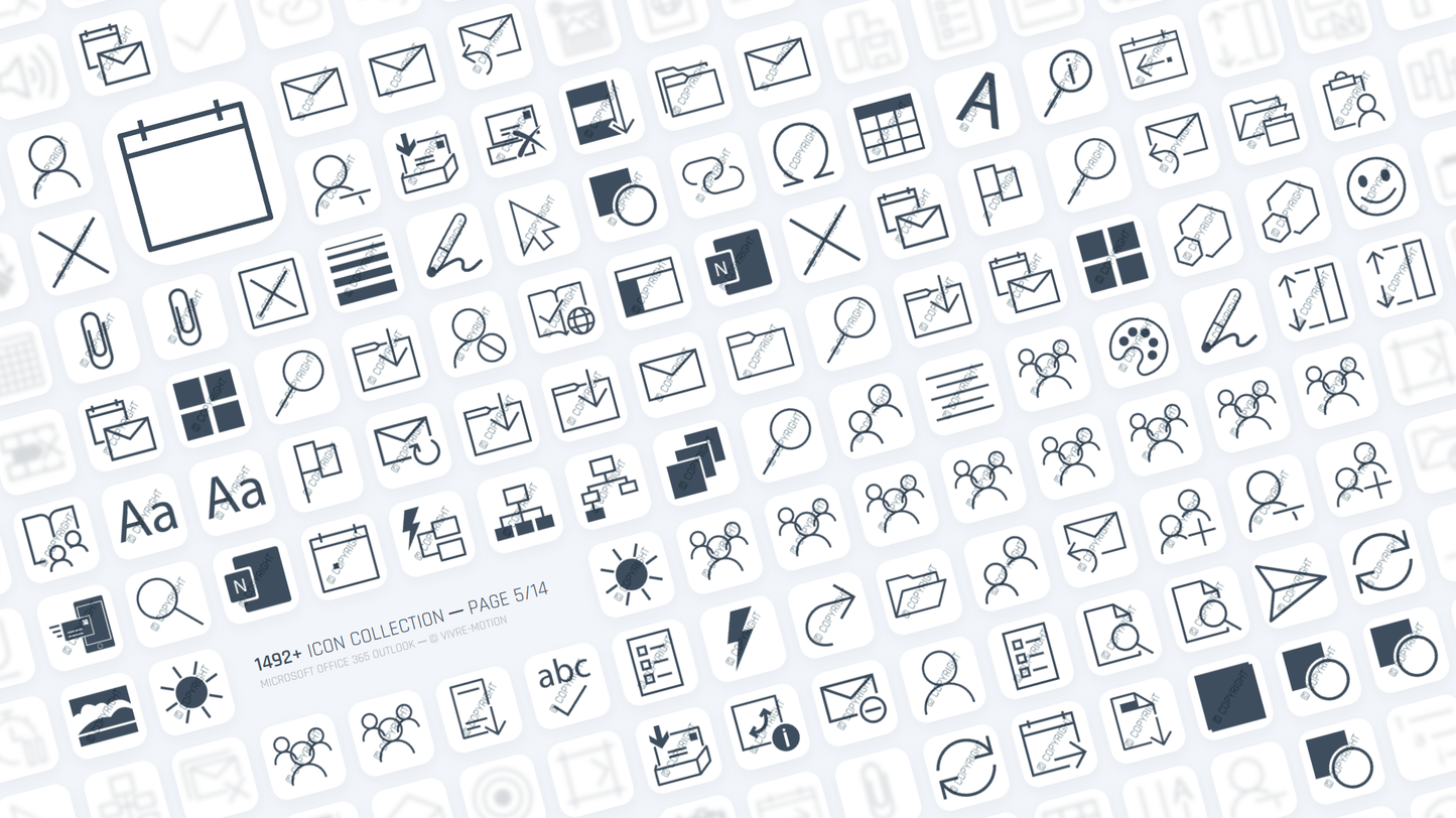 OUTLOOK 365 OFFICE ─ Stream Deck Icons ─ RGB Hotkeys