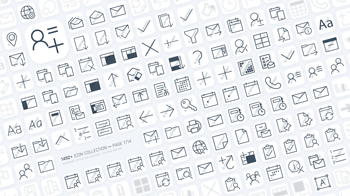 OUTLOOK 365 OFFICE ─ Stream Deck Icons ─ RGB Hotkeys