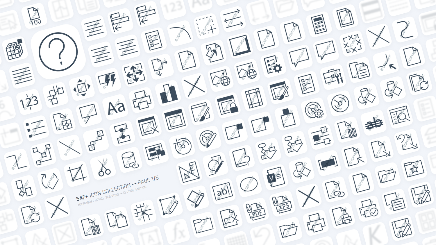 Visio Icon Example VISIO 365 OFFICE - STREAM DECK ICONS | VIVRE-MOTION