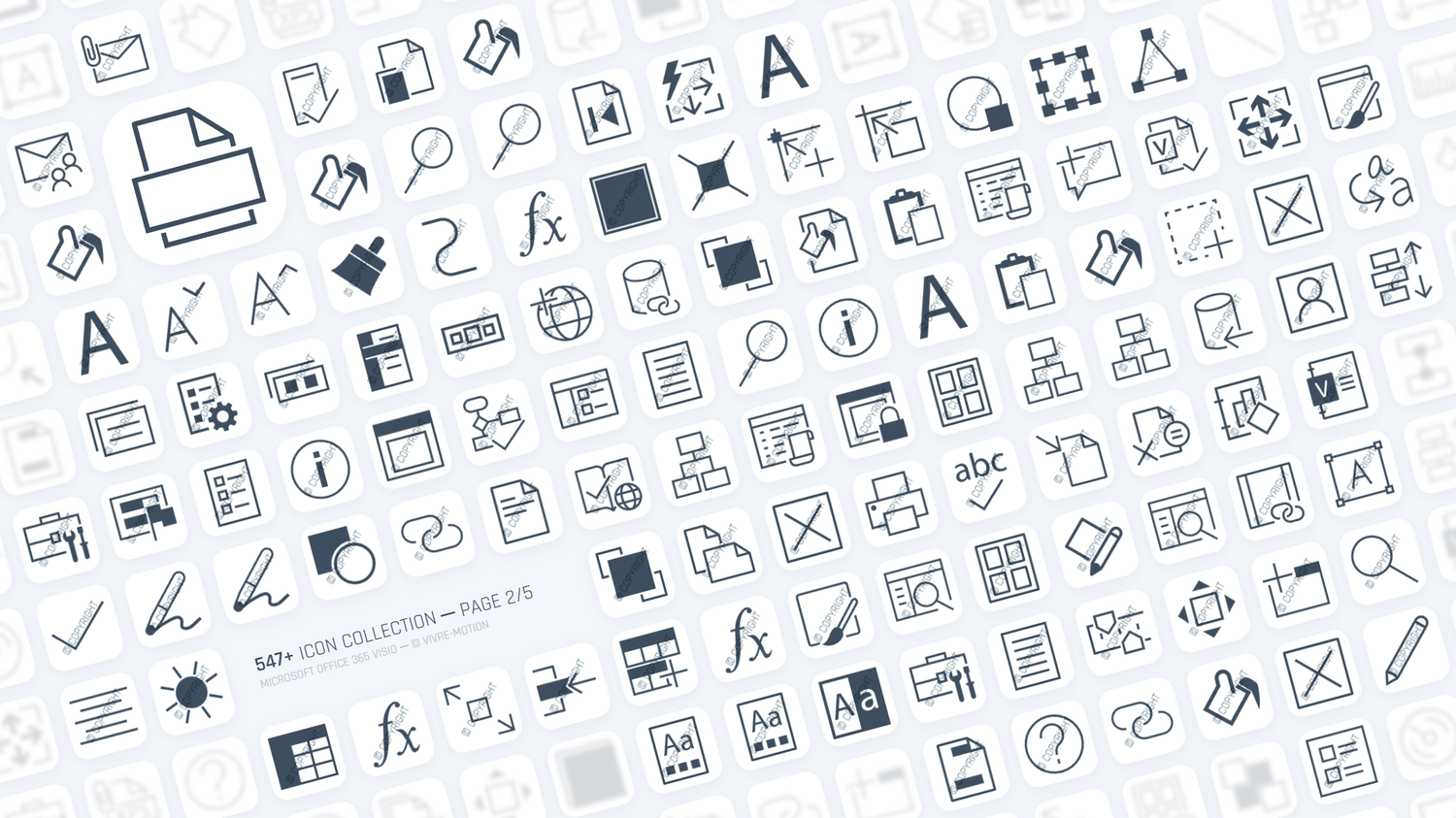 VISIO 365 OFFICE - STREAM DECK ICONS | VIVRE-MOTION