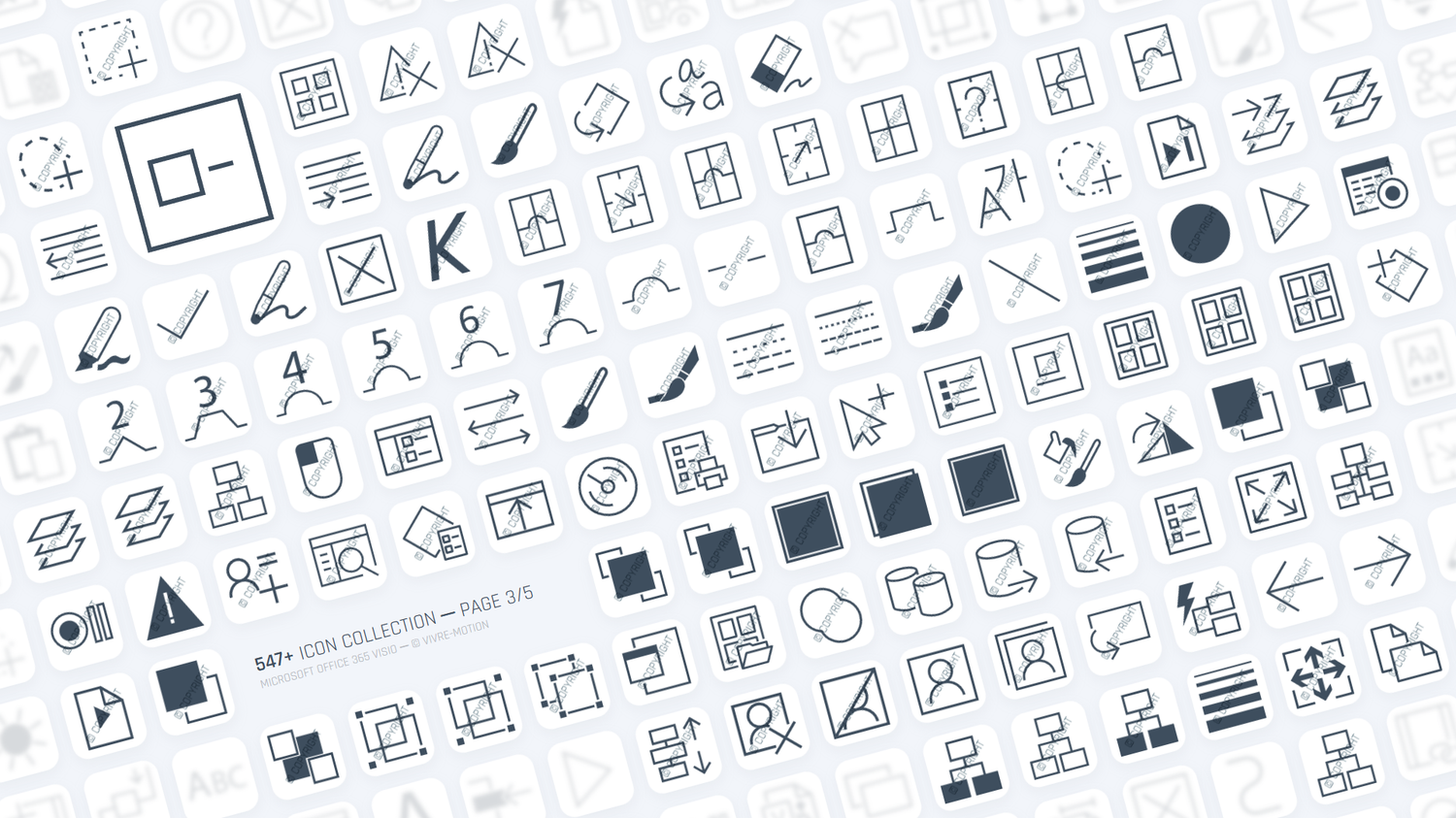 Program Icons Visio VISIO 365 OFFICE - STREAM DECK ICONS | VIVRE-MOTION
