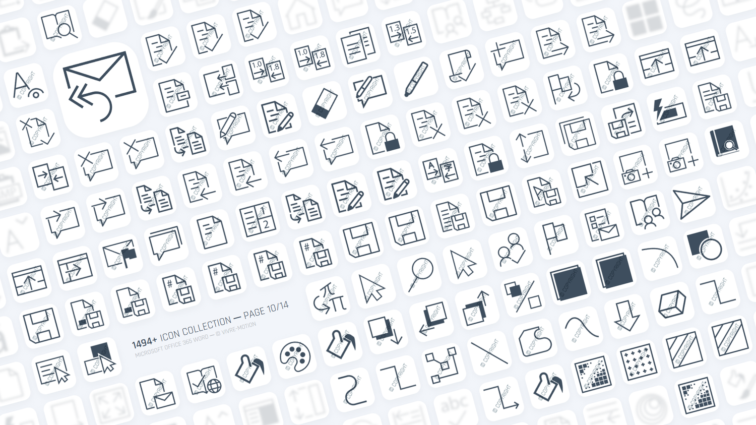 MICROSOFT WORD 365 OFFICE ─ RGB HOTKEY STREAM DECK ICONS ─ VIVRE-MOTION