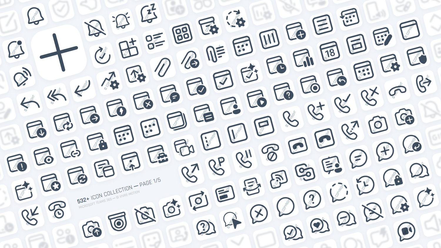 MICROSOFT TEAMS ─ RGB HOTKEY STREAM DECK ICONS ─ VIVRE-MOTION