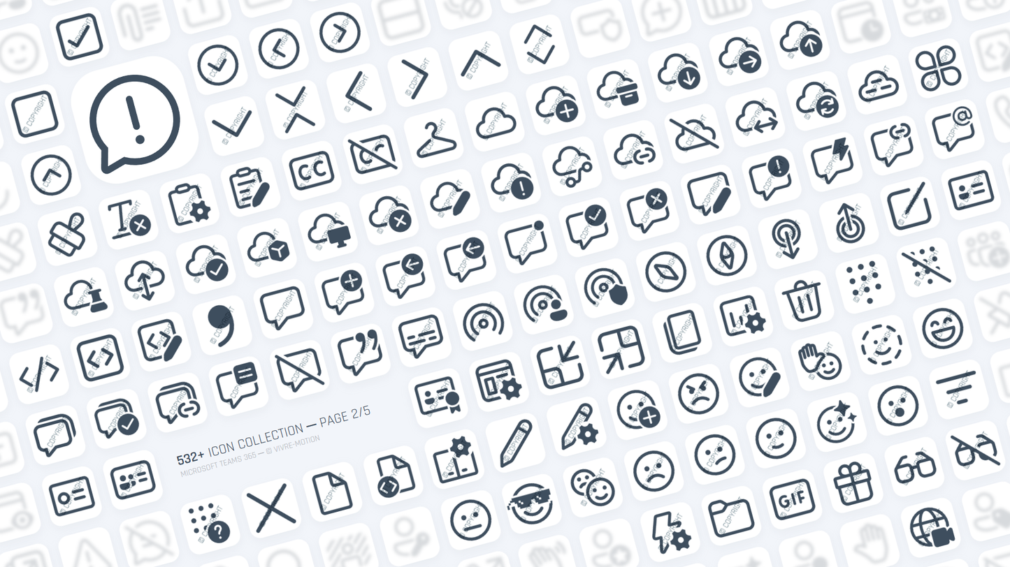 MICROSOFT TEAMS ─ RGB HOTKEY STREAM DECK ICONS ─ VIVRE-MOTION