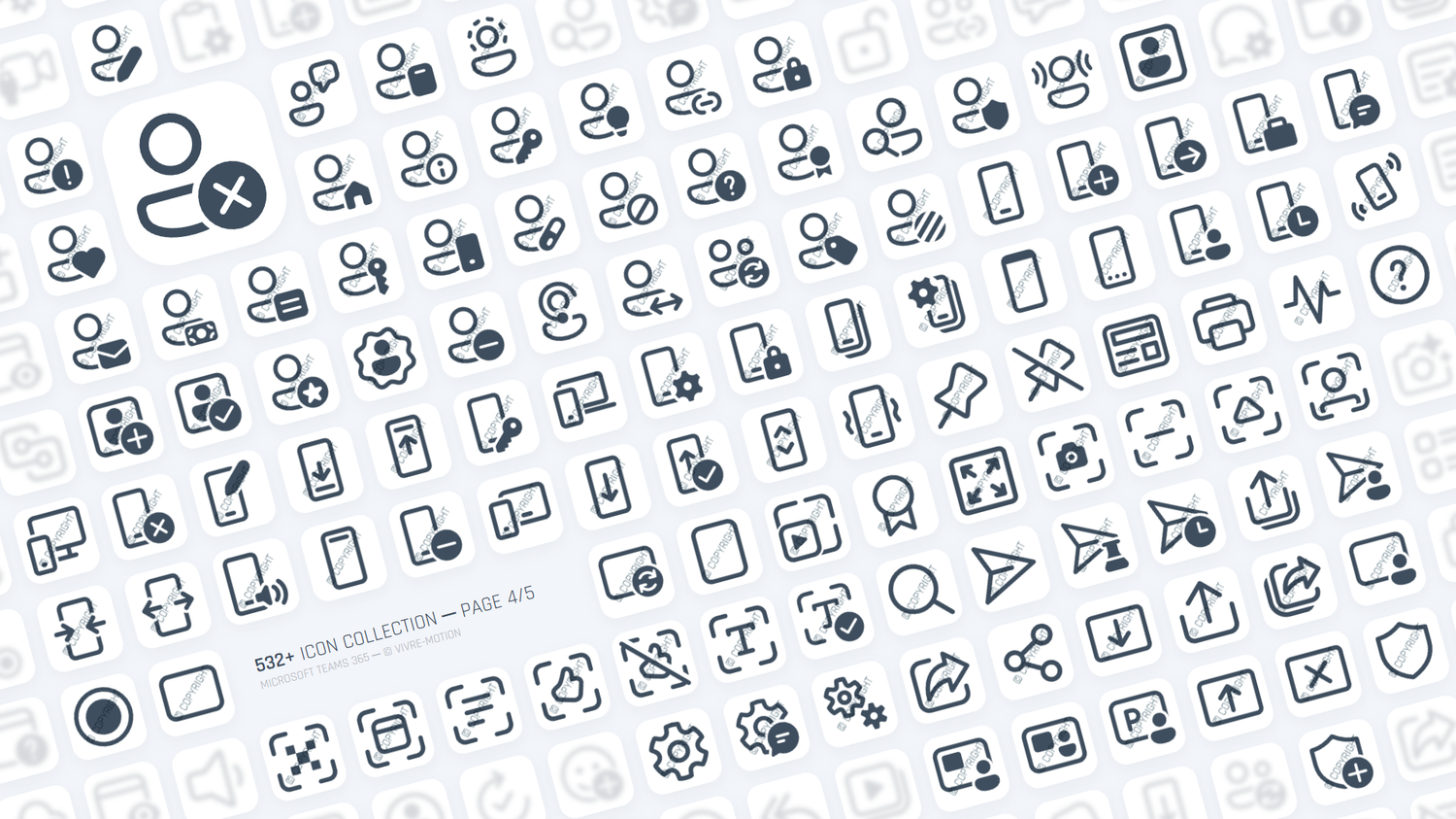 MICROSOFT TEAMS ─ RGB HOTKEY STREAM DECK ICONS ─ VIVRE-MOTION