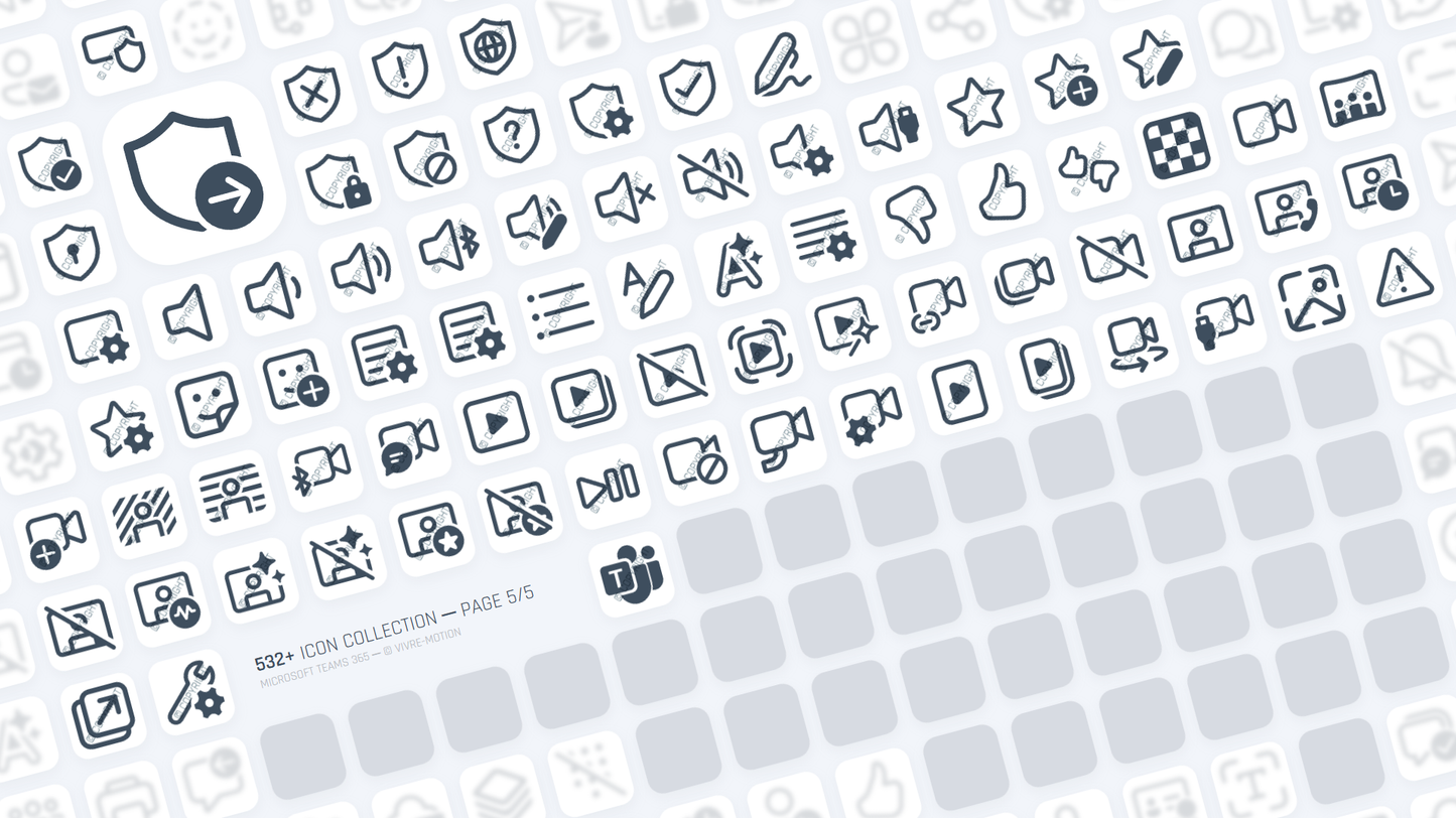 MICROSOFT TEAMS ─ RGB HOTKEY STREAM DECK ICONS ─ VIVRE-MOTION